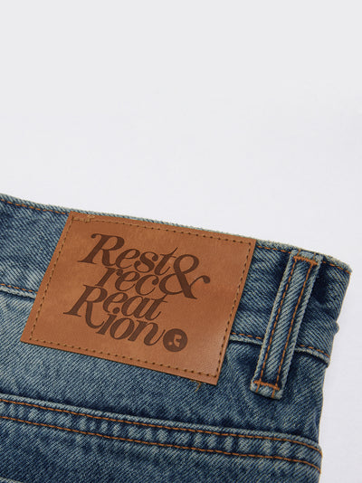 Denim Mini Skirt (Blue)