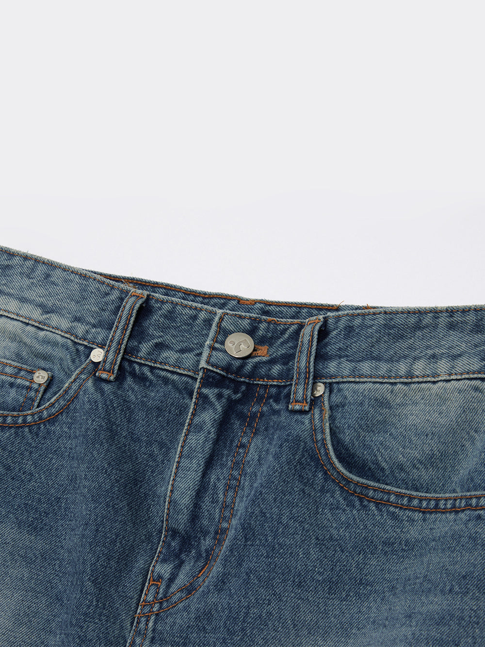 Denim Mini Skirt (Blue)