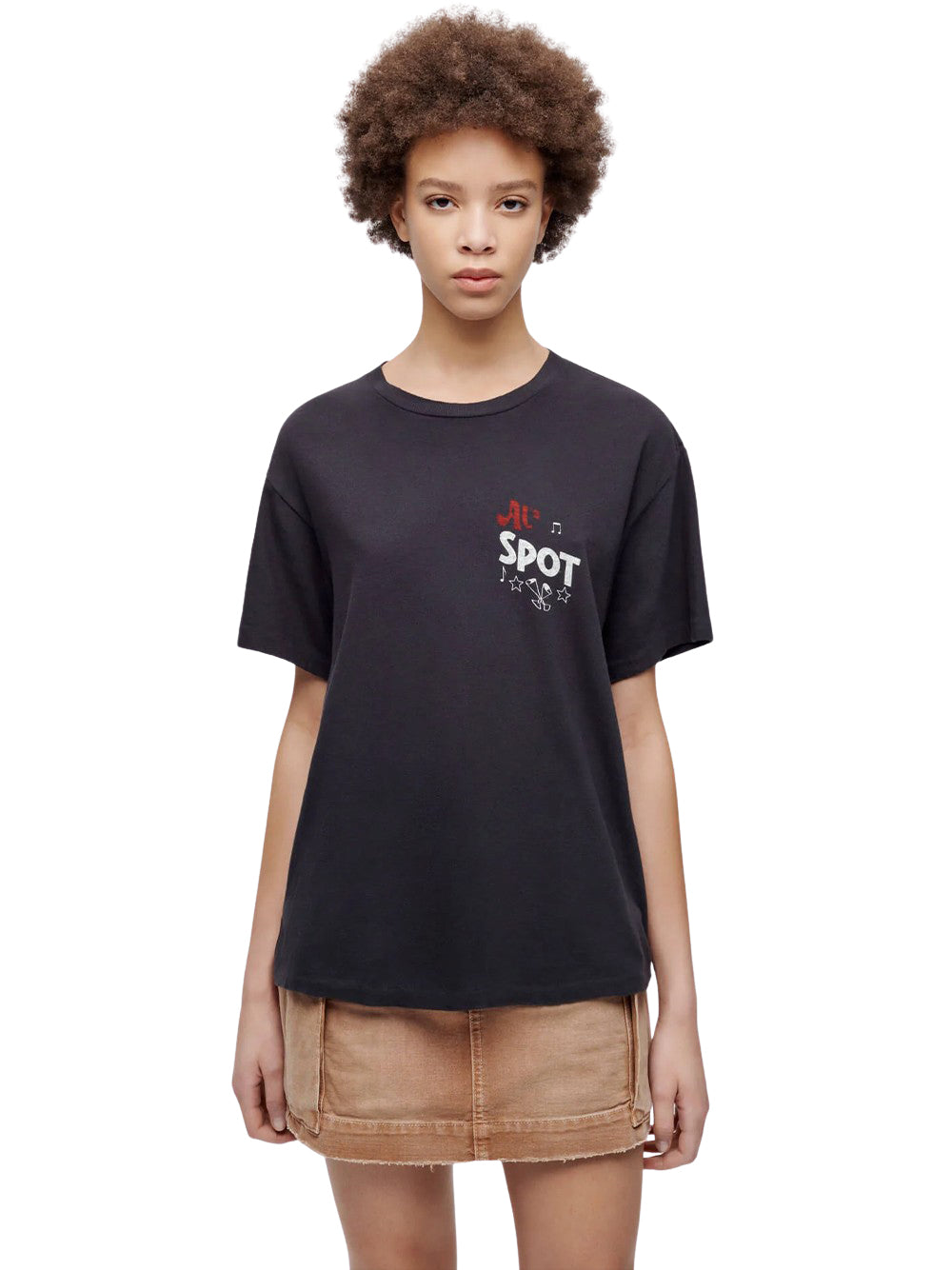 90S Easy Tee Cocktails For Two (Washed Black)