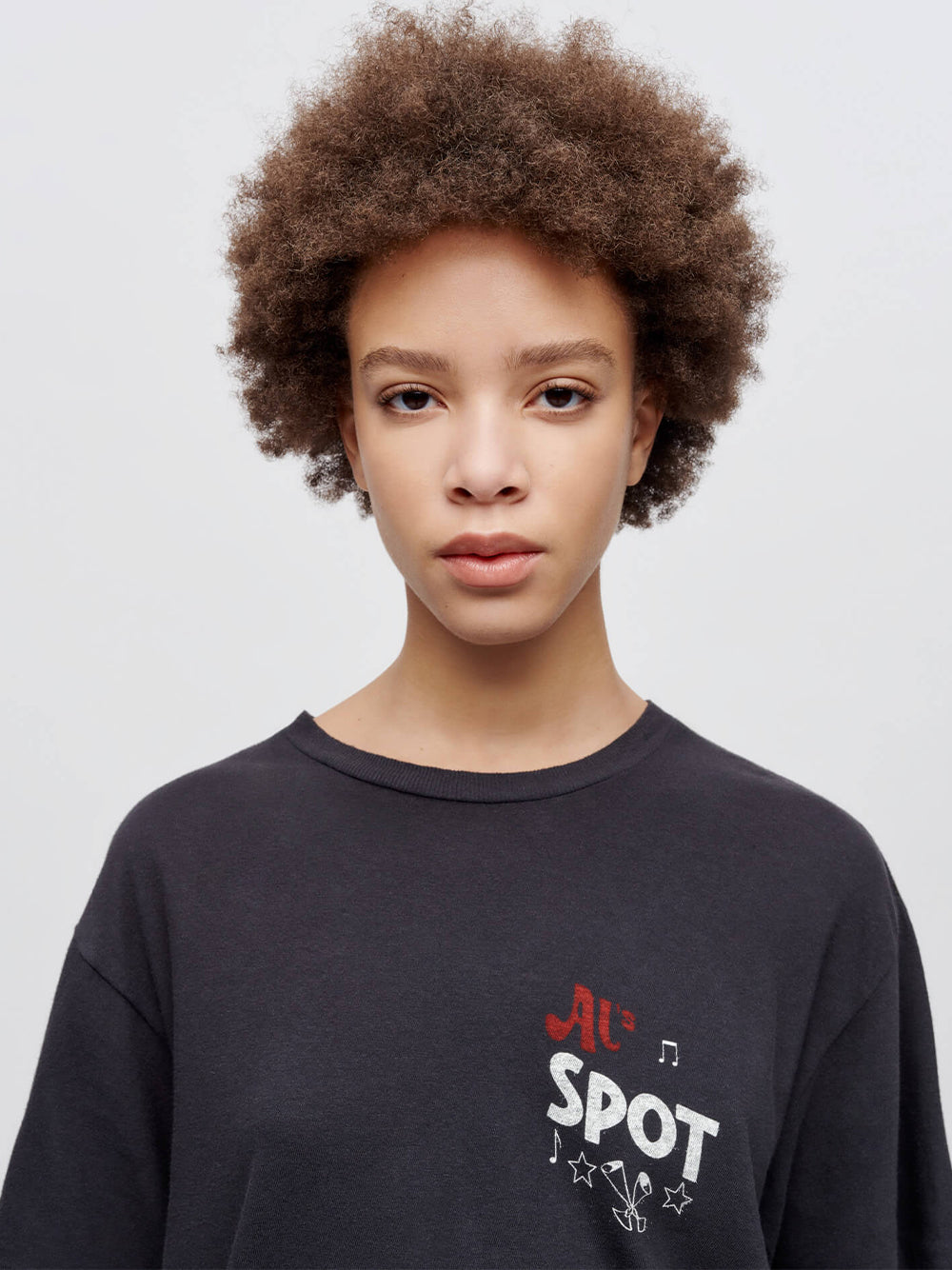 90S Easy Tee Cocktails For Two (Washed Black)