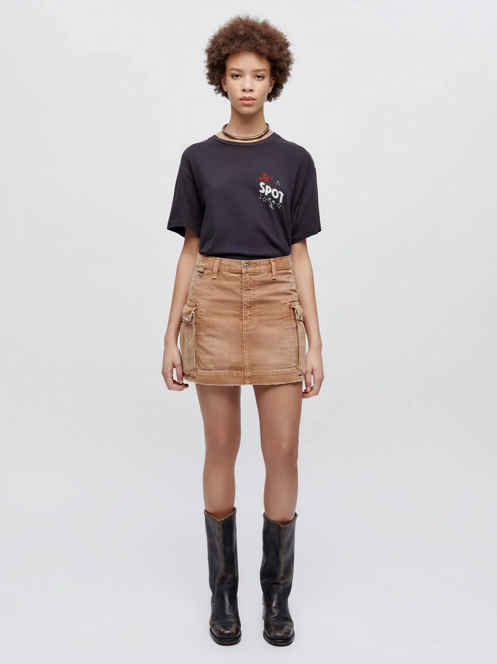 90S Easy Tee Cocktails For Two (Washed Black)