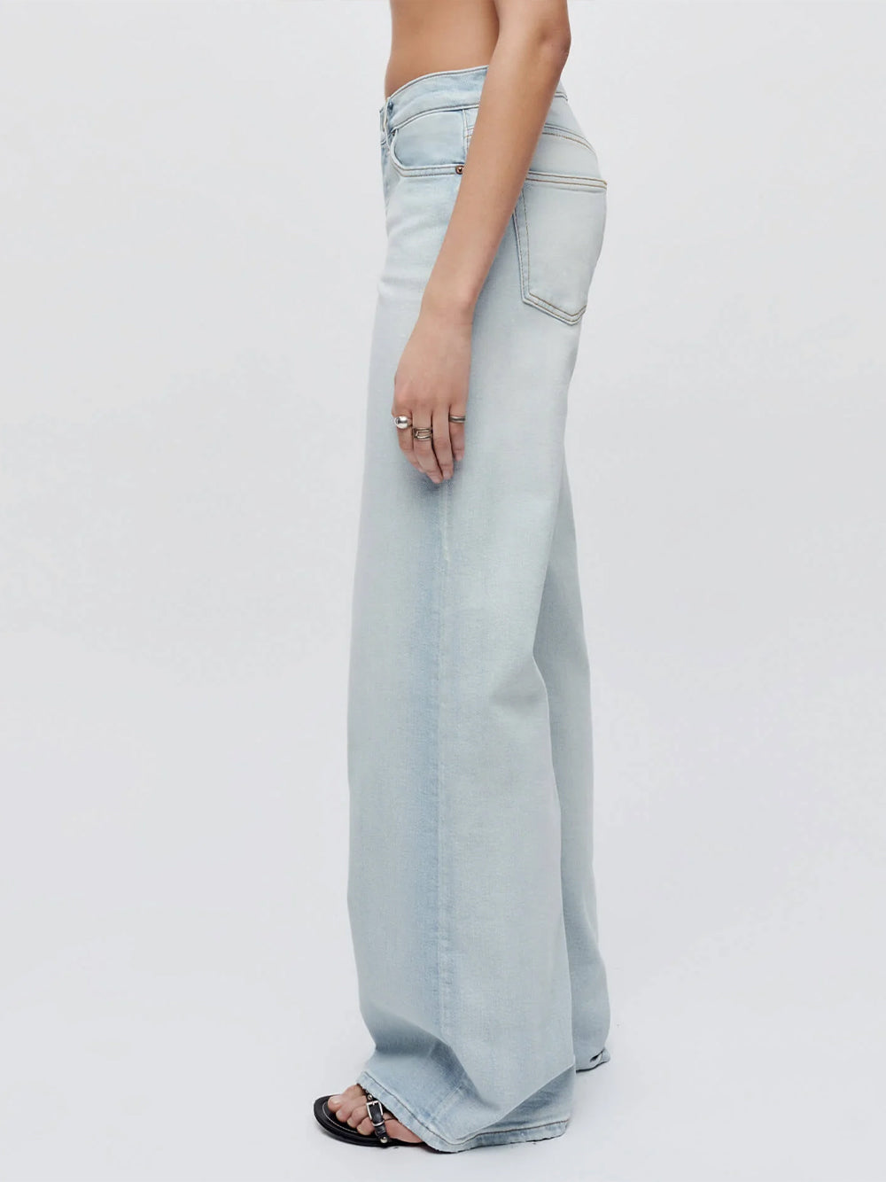 Mid Rise Wide Leg (Acqua)