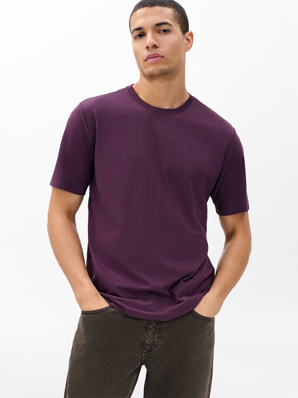 Tech Jersey Tee (Faded Purple)