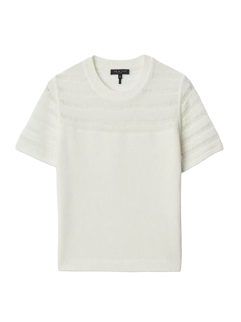 Britt Short Sleeve Crew (White)