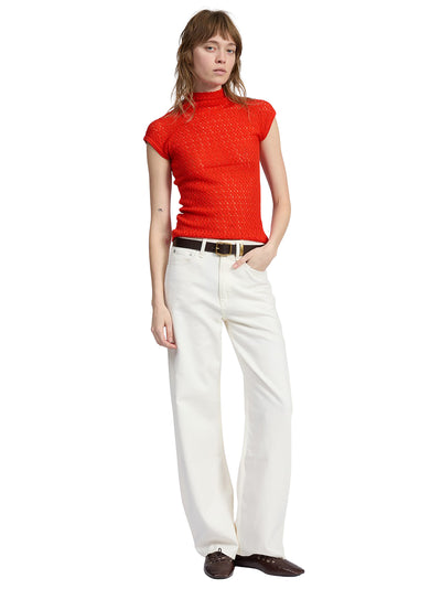 Tana Merino Cap Slv Sweater Brorg