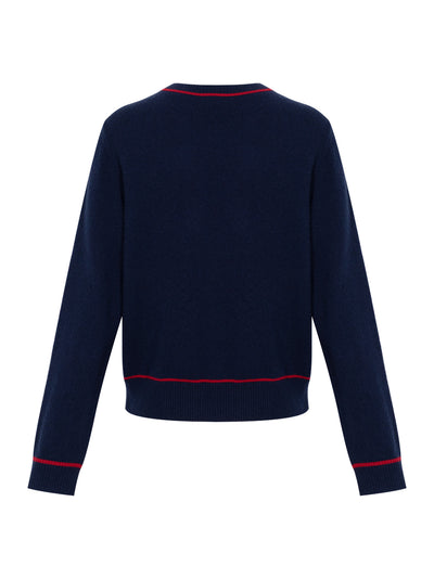 Andi Cashmere Crew Navy