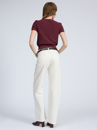 Dina Ss Cardigan Prune
