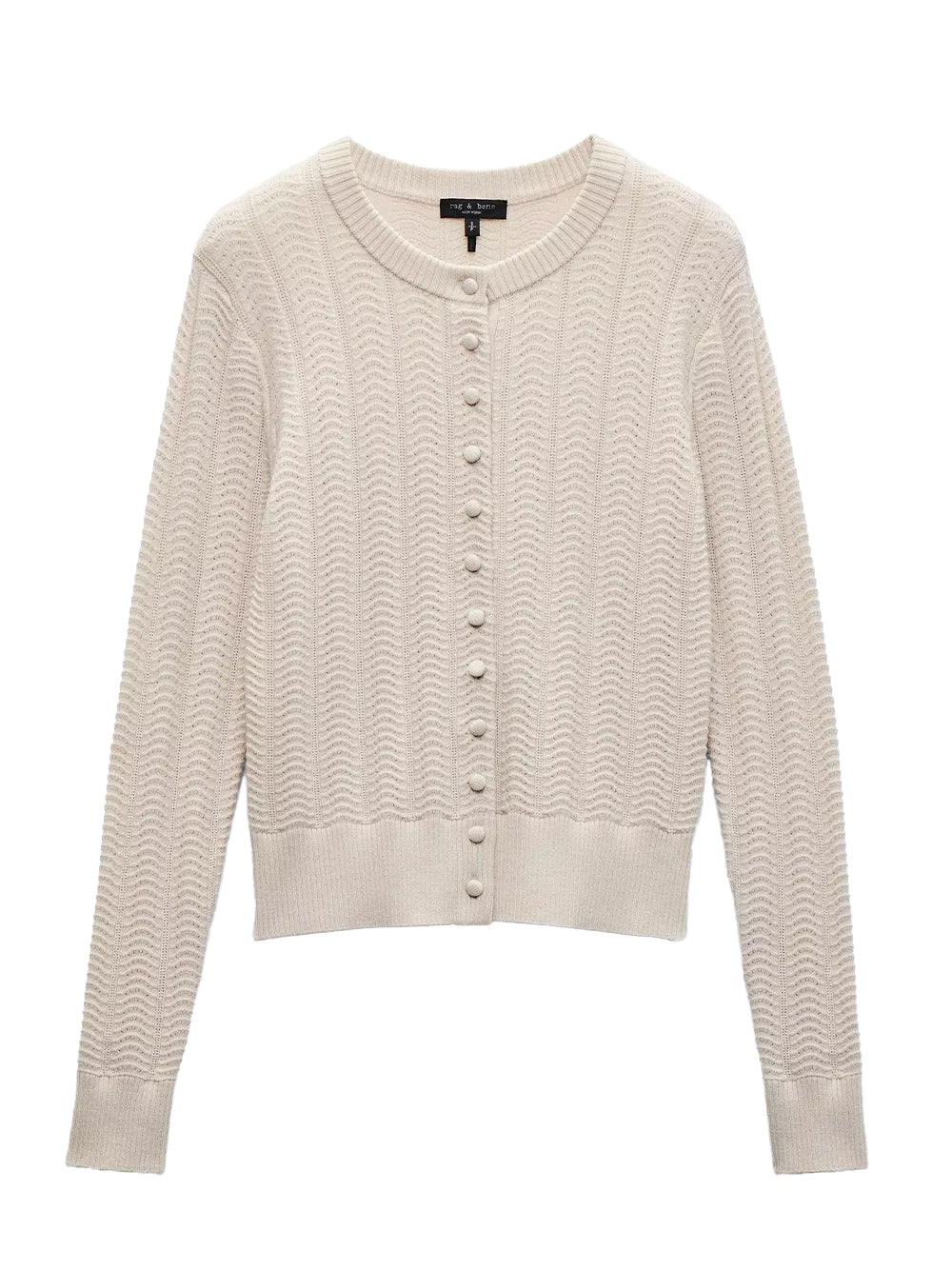 Francesca Merino Cardigan Oatmeal