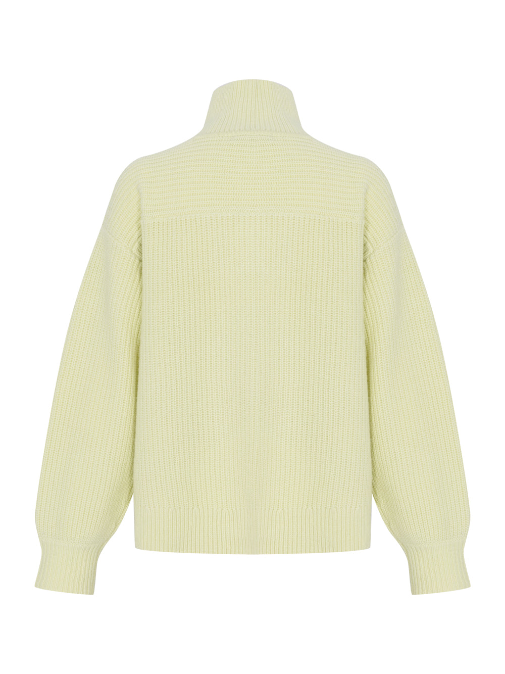 Julie Wool Half Zip Sweater Ltgrn