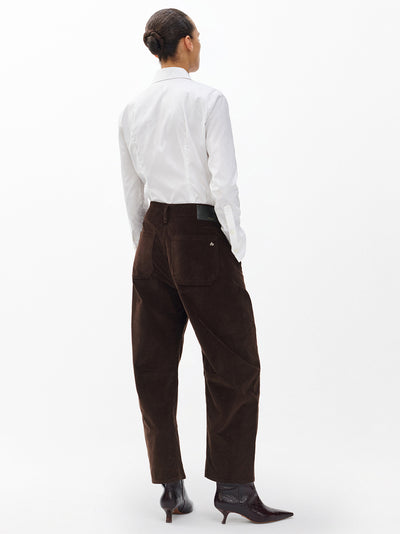 Charlie Hr Ankle Barrel Cord Dark Brown
