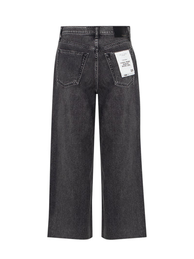 Andi Ankle Wide Leg Jean (Raven)