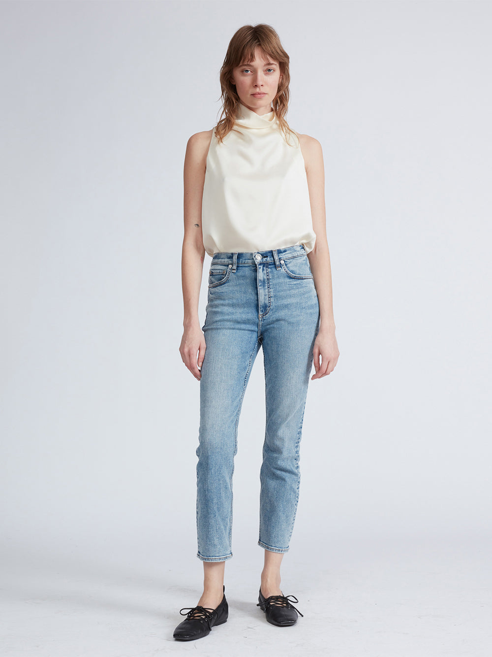 Flexi Wren High-Rise Ankle Slim Straight Nyasa