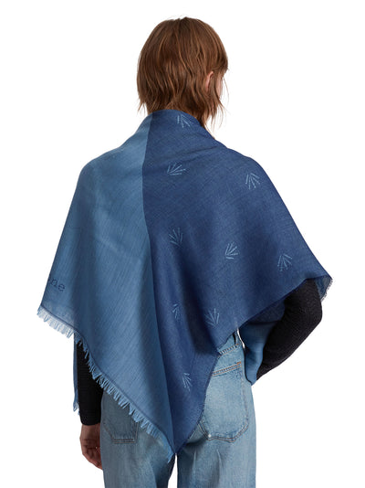 Geo Dagger Scarf Navy