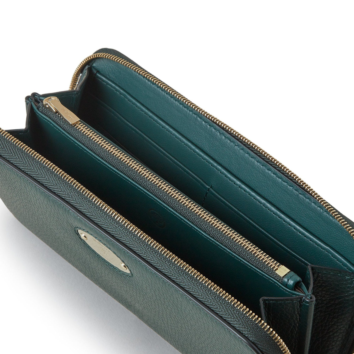 Mulberry Plaque 8 Credit Card Zip Purse (Mulberry Green)