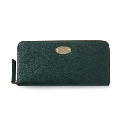 Mulberry Plaque 8 Credit Card Zip Purse (Mulberry Green)