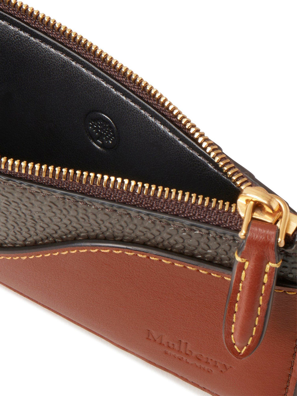 Heritage Zipped Long Card Holder (Mole & Cognac)