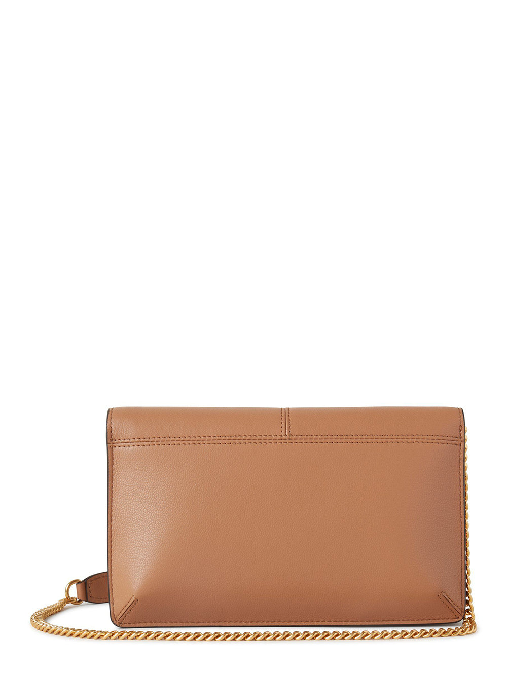 Press Stud Pochette On Chain Sable