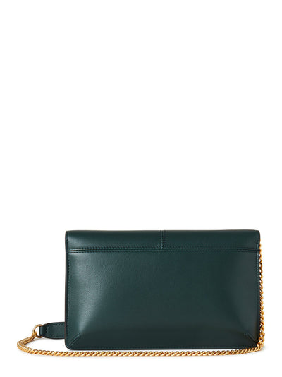 Press Stud Pochette On Chain Mulberry Green