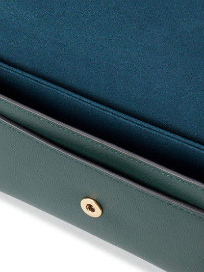 Press Stud Pochette On Chain Mulberry Green