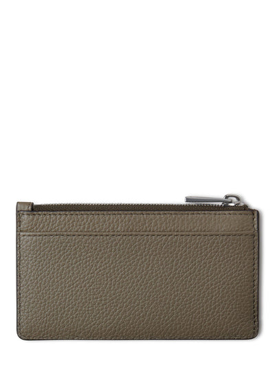 Farringdon Long Zipped Credit Card Holder (Linen Green)