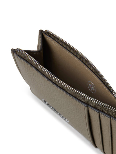 Farringdon Long Zipped Credit Card Holder (Linen Green)
