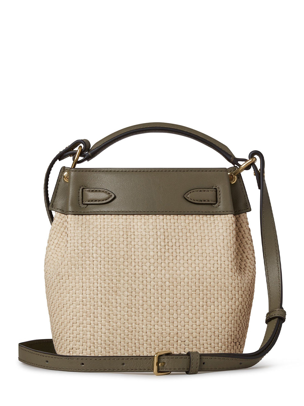 Mini Islington Bucket (Linen Green-Natural)