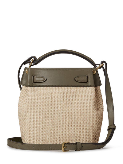 Mini Islington Bucket (Linen Green-Natural)