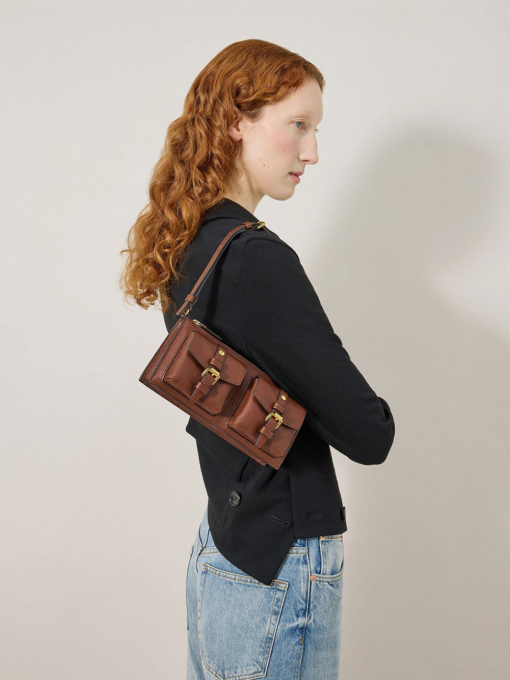 Mini Roxanne Shoulder Bag (Oak)