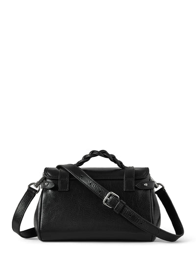 Mini Alexa High Shine Leather Black