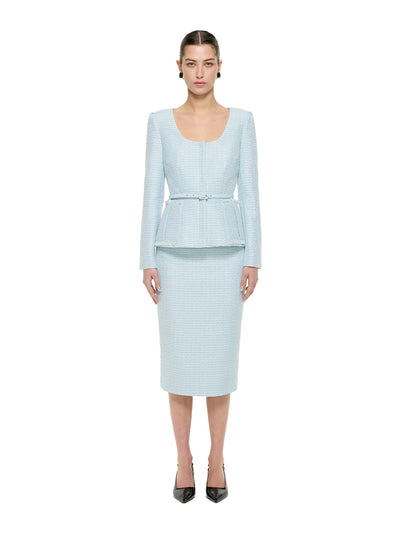 Boucle Midi Skirt Blue