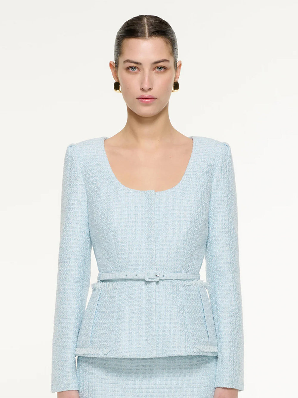 Boucle Midi Skirt Blue