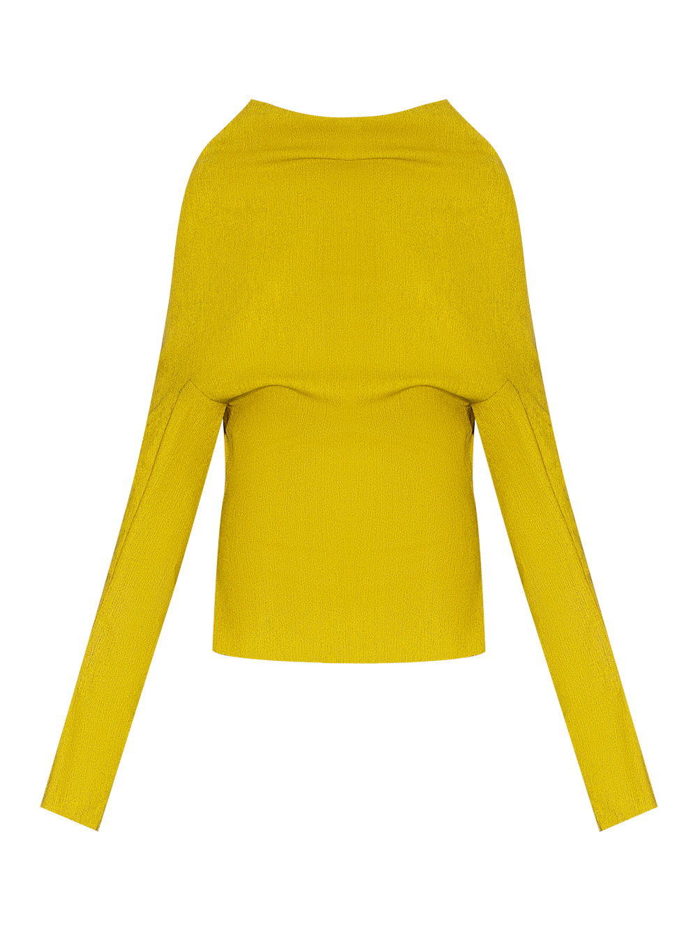 Rick Owens Denim Draped Tee Lemon