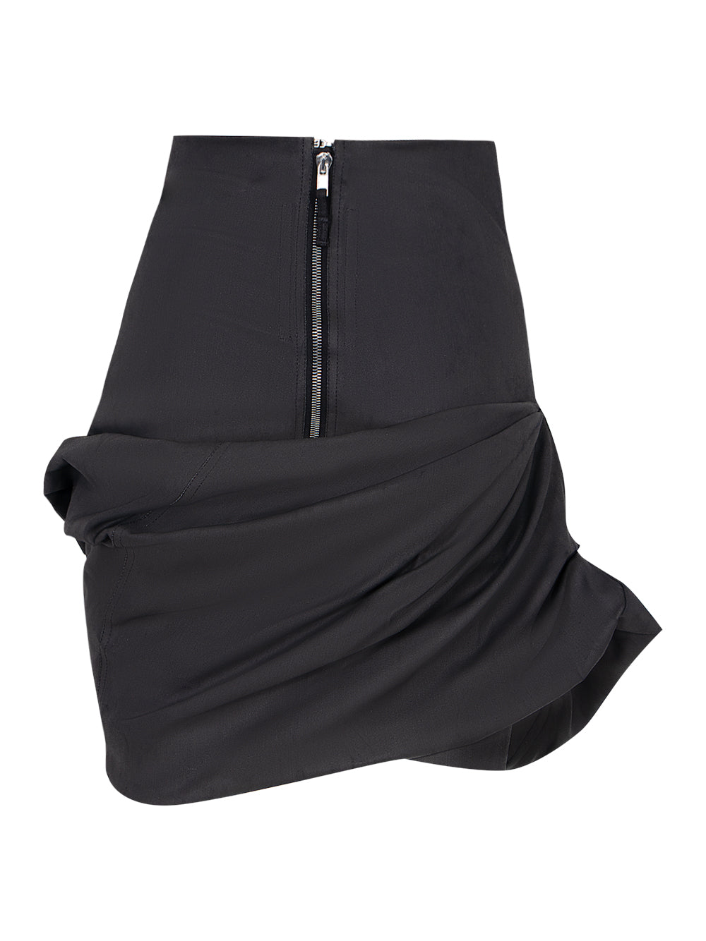 Rick Owens Draped Mini Skirt Black