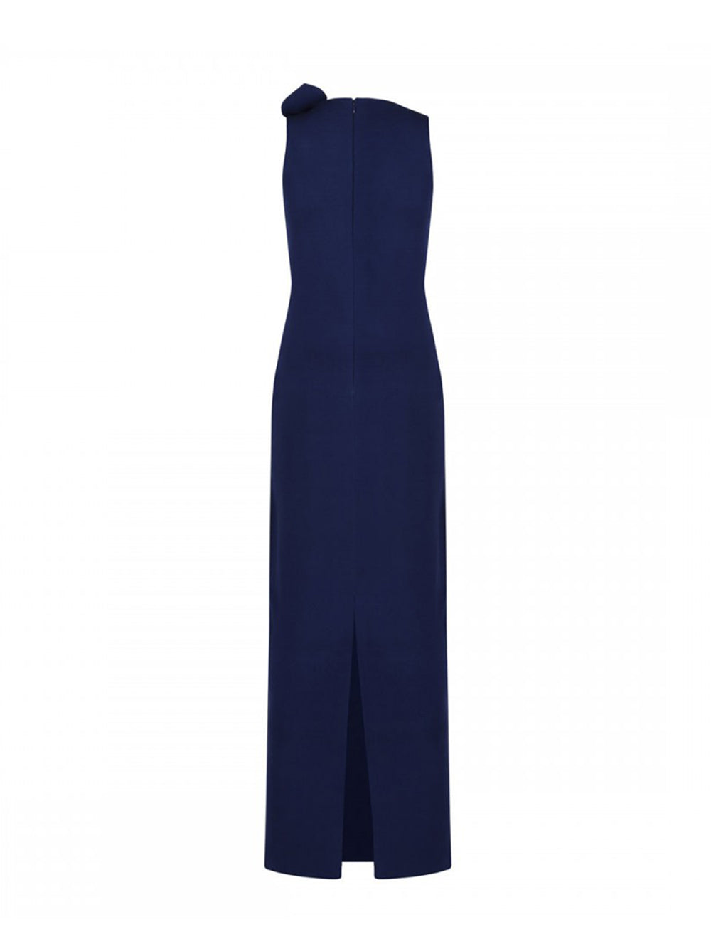 Flat Knit Bow Max Dress (Navy)