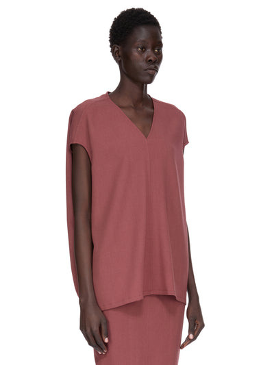 Woven T-shirt Rosewood