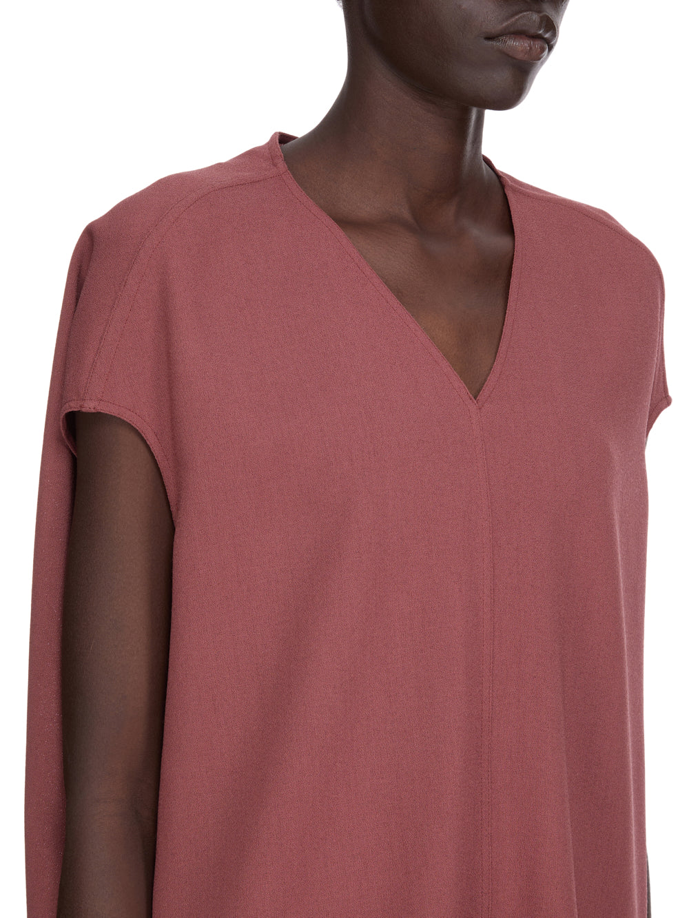 Woven T-shirt Rosewood