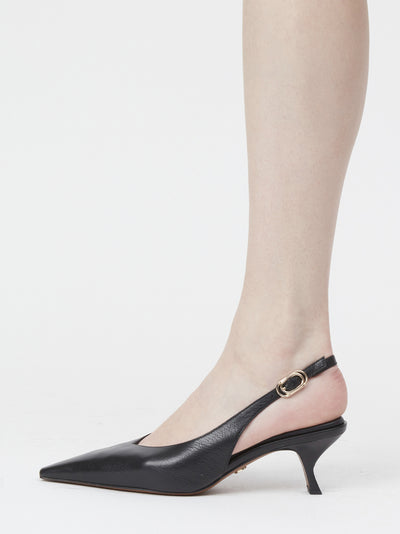 Madison Slingback Heel Black