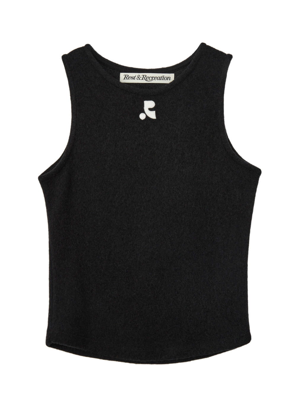 RR Hairy Knit Tank Top Black