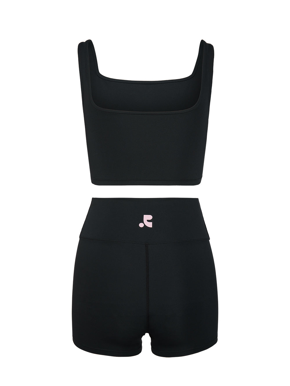 Logo Top+shorts Set Black