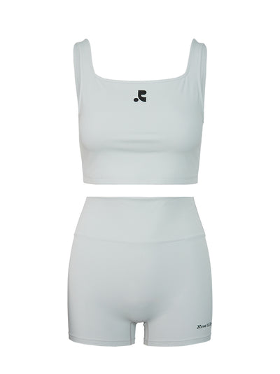 Logo Top+shorts Set Grey