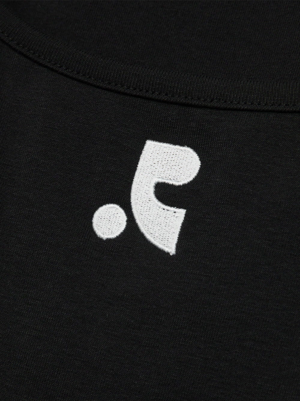 Wide U-neck Tank Top Black