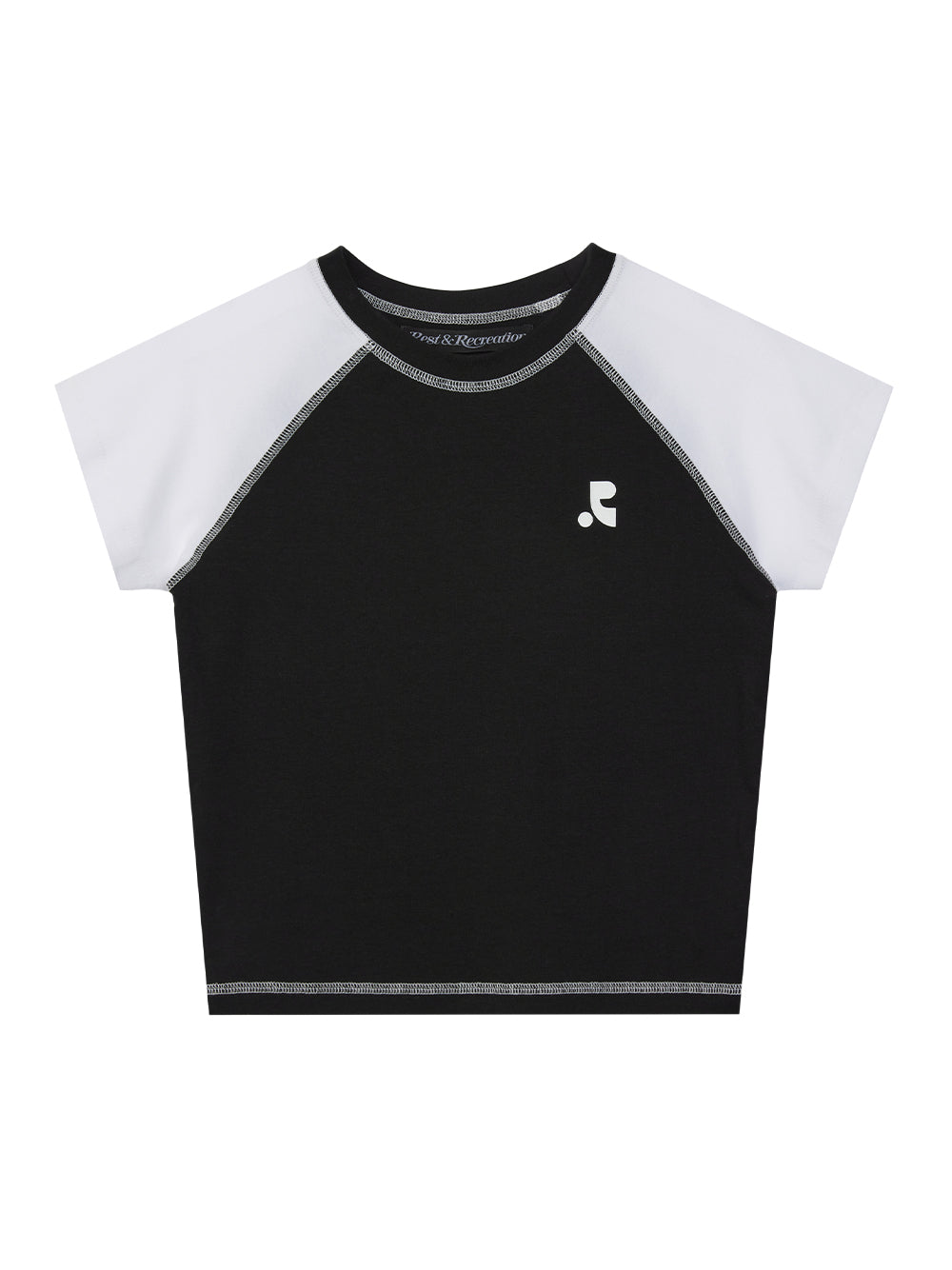 Raglan Crop Top Black