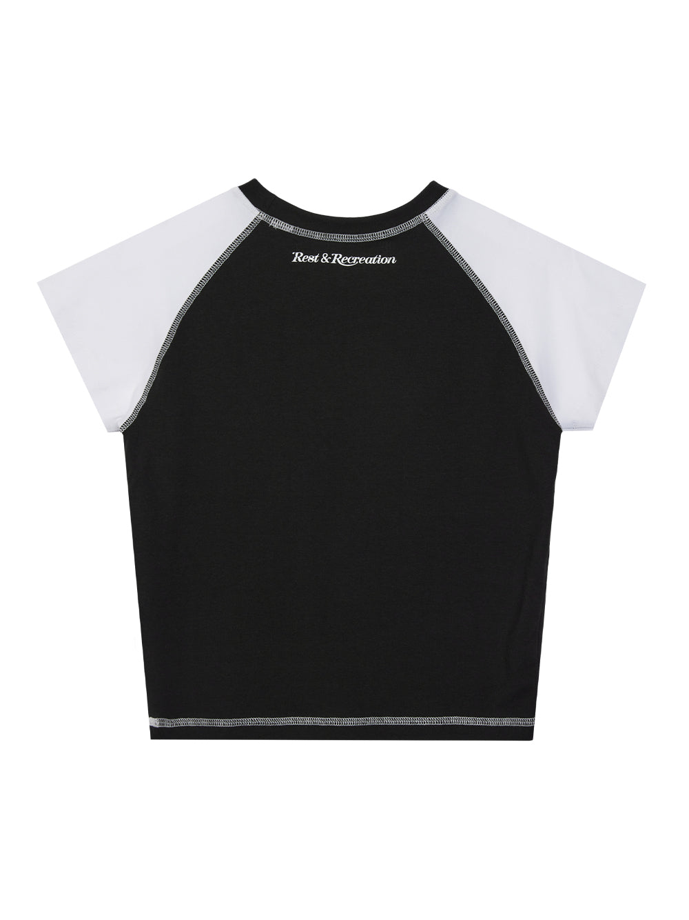 Raglan Crop Top Black