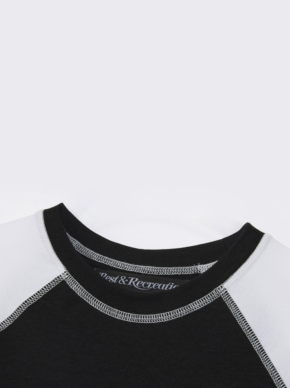 Raglan Crop Top Black