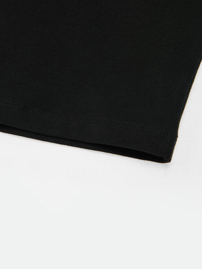 Logo Lip Neck T-shirt Black