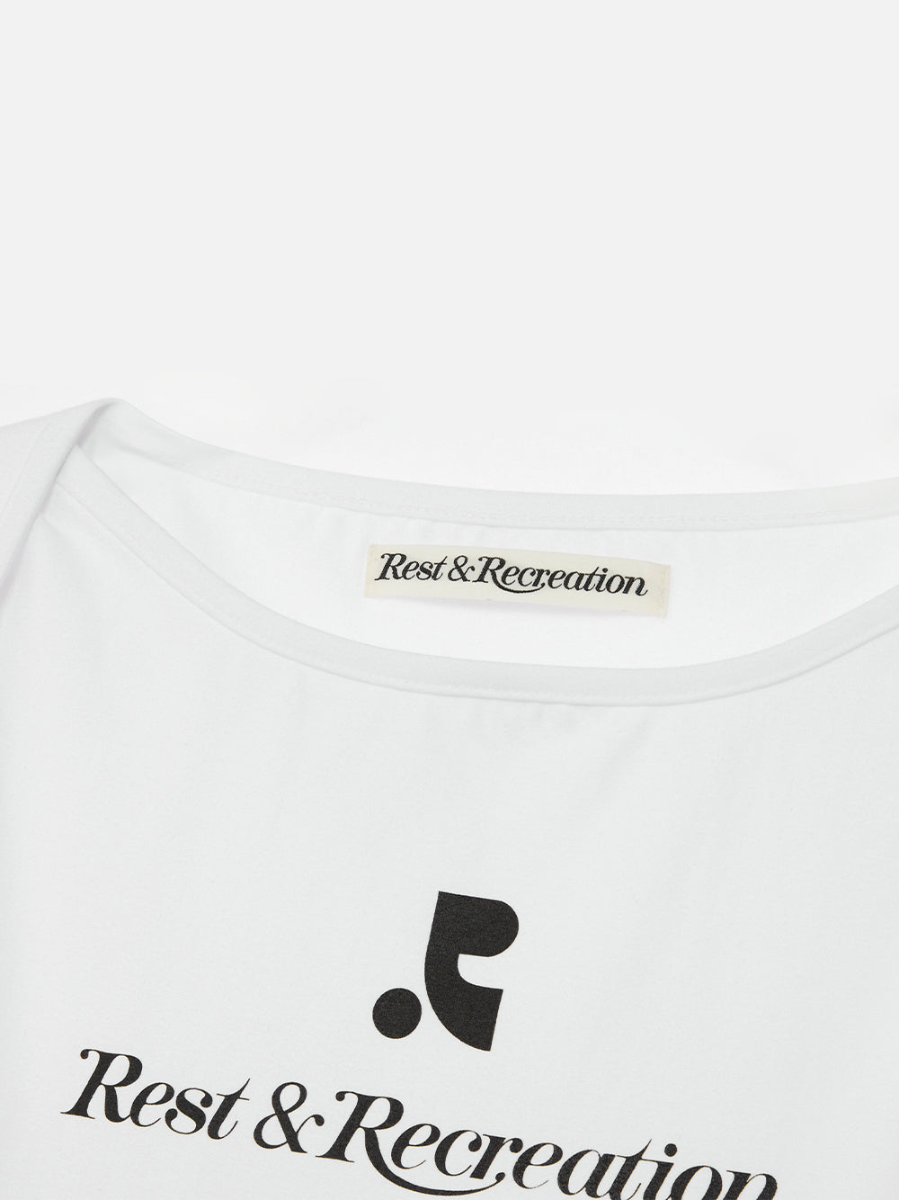 Logo Lip Neck T-shirt White