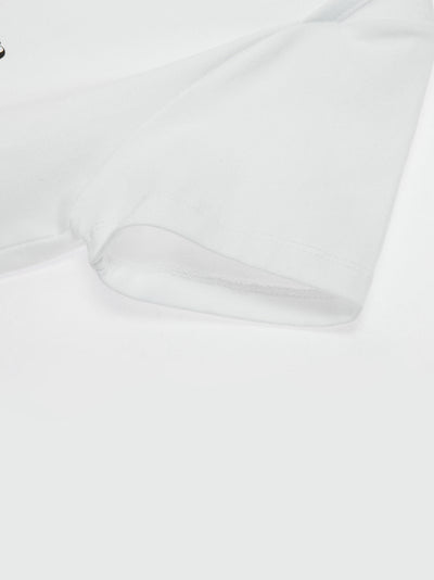 Logo Lip Neck T-shirt White