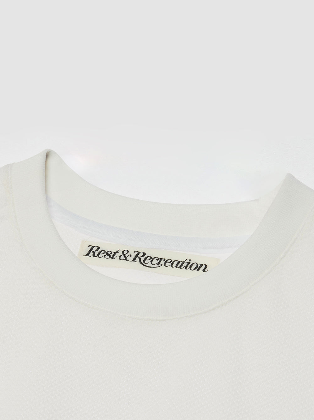 Mesh Crewneck T-shirt White