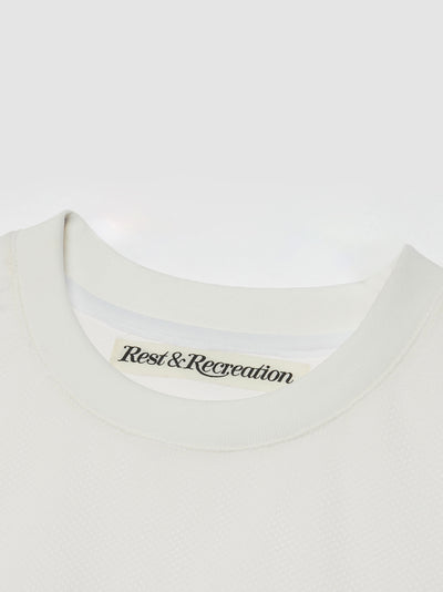 Mesh Crewneck T-shirt White