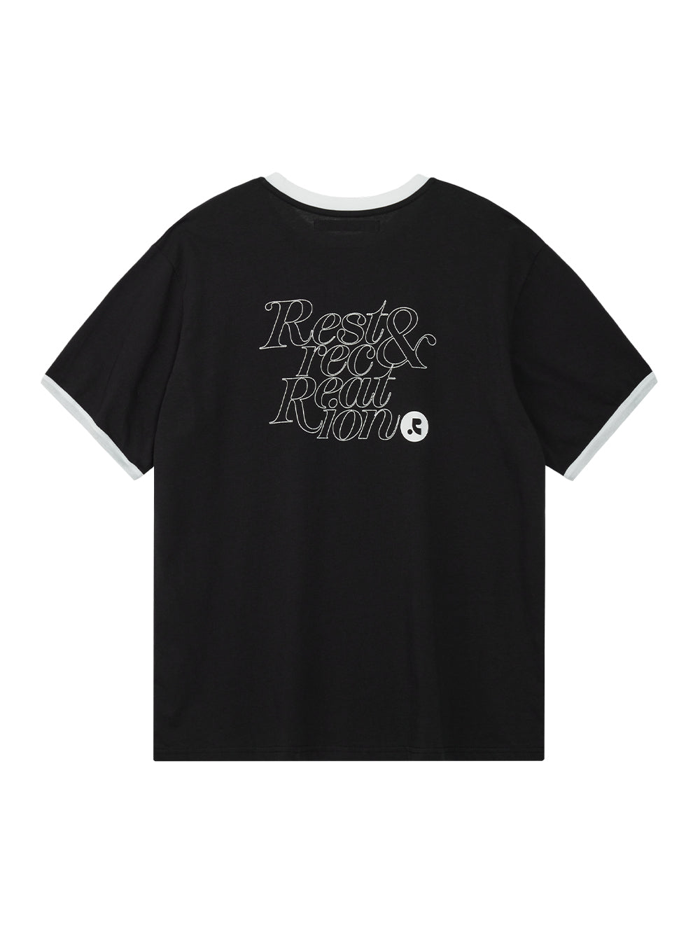 Logo Ringer T-shirt Black